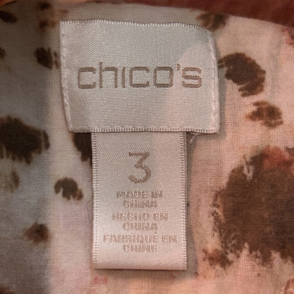 Gorgeous Chico's Bohemian Top Size 3 - Picture 7 of 8